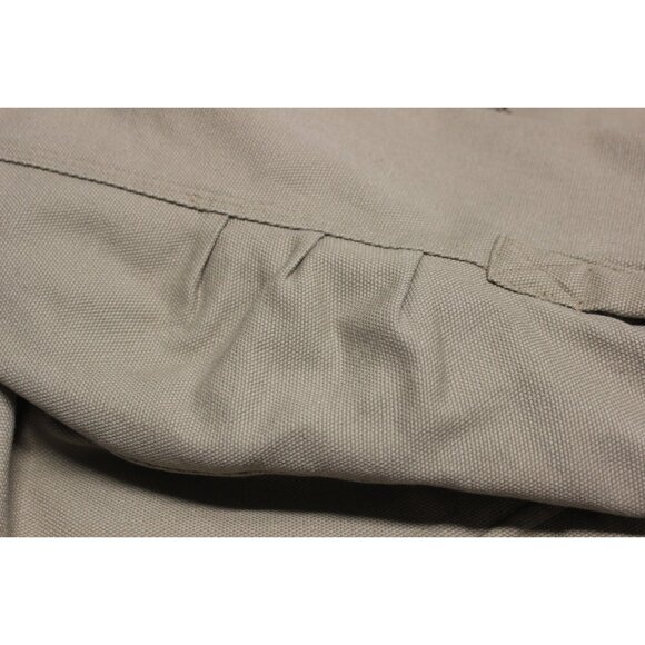 Duluth Trading men's duck canvas fleece lined long chore utility coat M - Picture 14 of 16